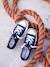 Elastische stoffen sneakers baby jongen marineblauw+rood - vertbaudet enfant 