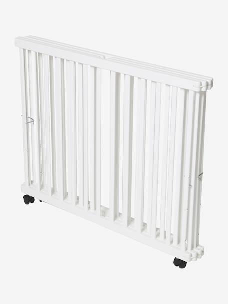 Parc pliant en bois blanc+naturel/blanc - vertbaudet enfant 