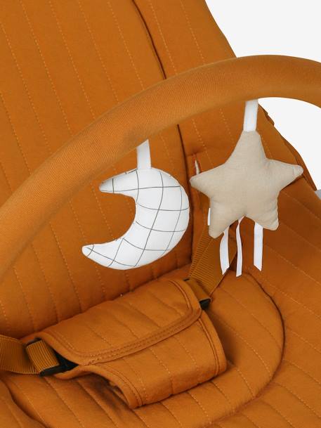 Transat avec arche Babydream beige imprimé+curry+gris/blanc+multicolore+tilleul - vertbaudet enfant 