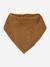 Lot de 3 bavoirs bandanas en éponge et gaze de coton caramel - vertbaudet enfant 