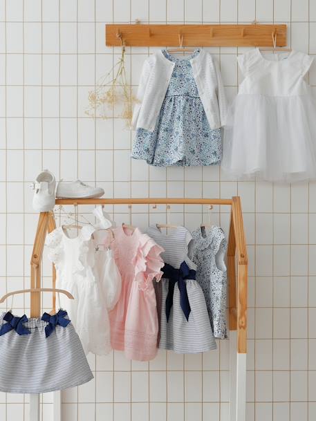 Ensemble cérémonie bébé robe, bloomer et bandeau ivoire - vertbaudet enfant 