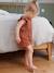 Combi-short en gaze de coton bébé terracotta imprimé - vertbaudet enfant 