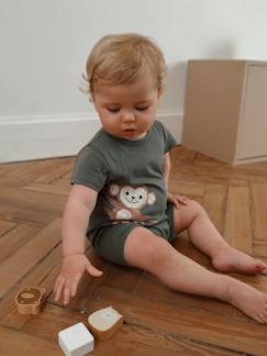 Playsuit voor baby met dieren  - vertbaudet enfant