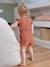 Combi-short en gaze de coton bébé terracotta imprimé - vertbaudet enfant 