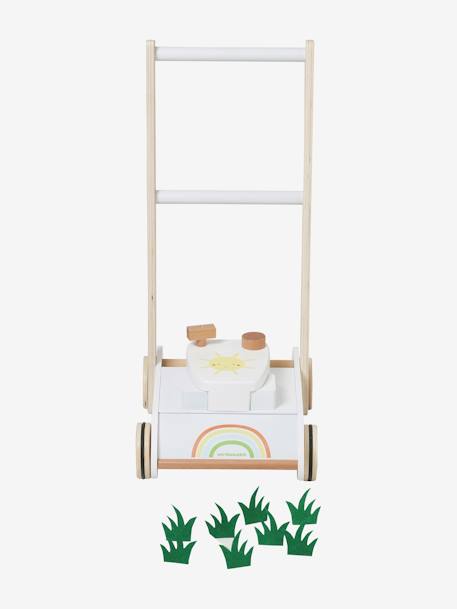 Tondeuse à gazon en bois FSC® blanc - vertbaudet enfant 