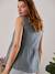 Blouse de grossesse et d'allaitement gaze de coton VERT MOYEN UNI AVEC DECOR - vertbaudet enfant 