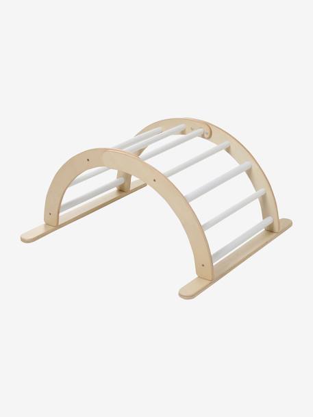 Pont d'escalade à grimper en bois FSC® BEIGE MOYEN UNI AVEC DECOR - vertbaudet enfant 