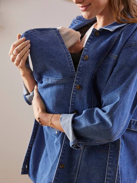 Veste en jean évolutive grossesse et post-grossesse Denim - vertbaudet enfant 
