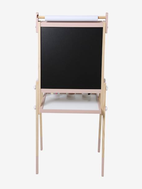 Tableau pliable et réglable en hauteur 3 en 1 en bois FSC® multicolore+Rose - vertbaudet enfant 