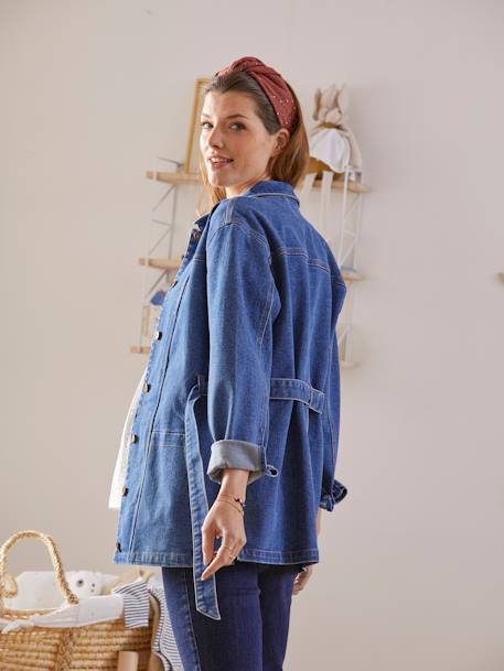 Veste en jean évolutive grossesse et post-grossesse Denim - vertbaudet enfant 