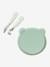 Maaltijdkoffer van silicone Beer karamel+salie - vertbaudet enfant 