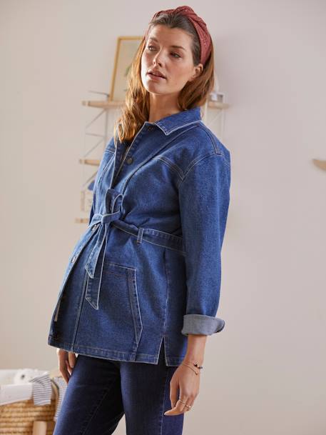 Veste en jean évolutive grossesse et post-grossesse Denim - vertbaudet enfant 