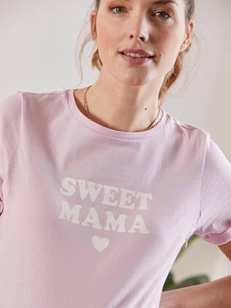 T-shirt à message grossesse et allaitement en coton bio Parme - vertbaudet enfant 