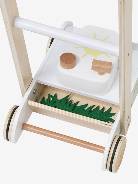 Tondeuse à gazon en bois FSC® blanc - vertbaudet enfant 