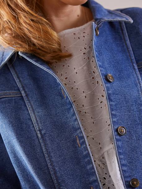 Veste en jean évolutive grossesse et post-grossesse Denim - vertbaudet enfant 