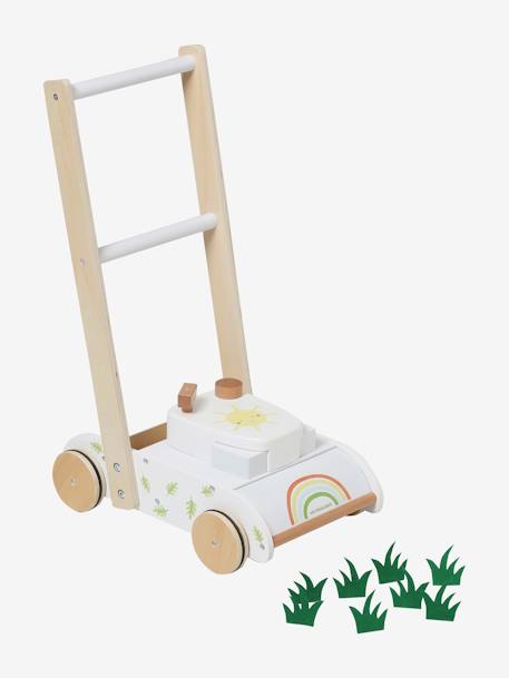 Tondeuse à gazon en bois FSC® blanc - vertbaudet enfant 