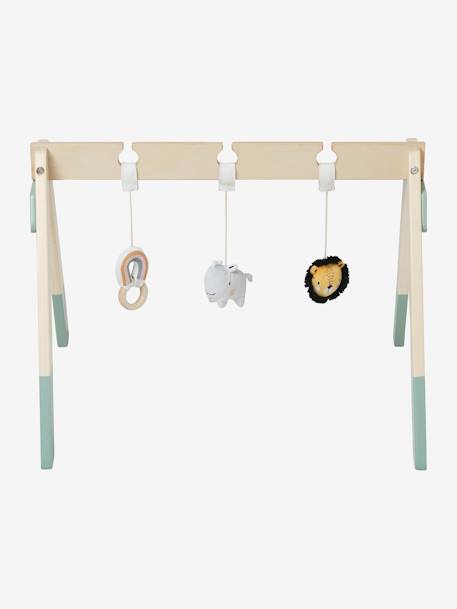 Portique d'éveil en bois FSC® beige+Tanzanie - vertbaudet enfant 