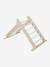 Triangle d'escalade à grimper en bois BEIGE MOYEN UNI AVEC DECOR - vertbaudet enfant 