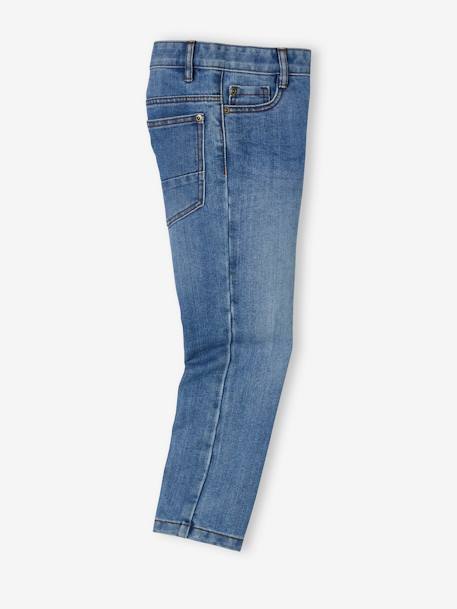 Jean garçon droit indestructible waterless DENIM BRUT+denim gris+STONE - vertbaudet enfant 