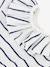 Blouse rayée bébé manches courtes en jersey blanc rayé marine - vertbaudet enfant 