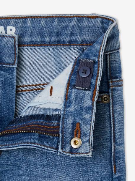 Jean garçon droit indestructible waterless DENIM BRUT+denim gris+STONE - vertbaudet enfant 