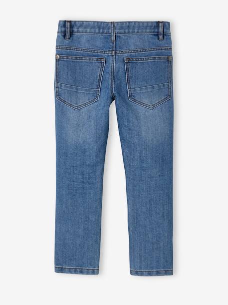 Jean garçon droit indestructible waterless DENIM BRUT+denim gris+STONE - vertbaudet enfant 