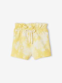 -Korte broek voor baby's met tie and dye effect van molton