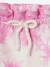 Korte broek voor baby's met tie and dye effect van molton roze - vertbaudet enfant 