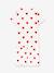 Pyjacourt coeur fille manches courtes en coton bio motif coeurs - vertbaudet enfant 