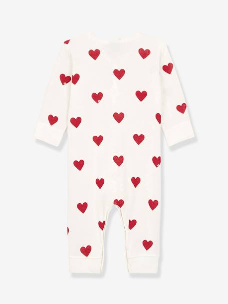 Dors-bien coeurs bébé en coton bio PETIT BATEAU blanc imprimer coeur - vertbaudet enfant 