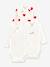 Lot de 3 bodies croisés manches longues coeurs bébé naissance en coton bio blanc - vertbaudet enfant 