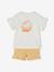 Ensemble tee-shirt et short vichy fille ivoire - vertbaudet enfant 