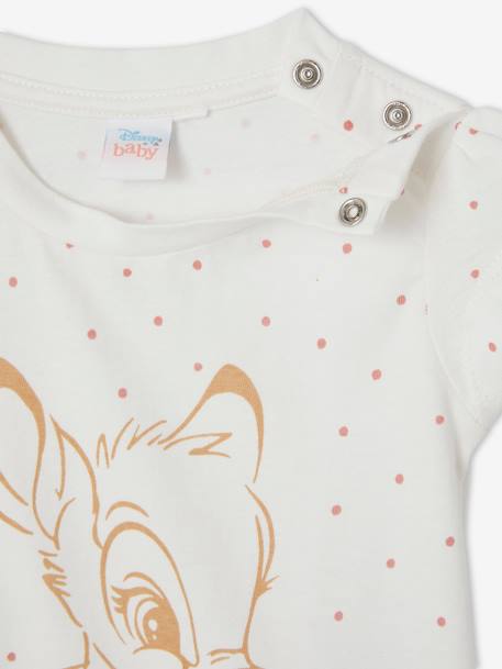 T-shirt bébé fille Disney® Bambi Blanc imprimé - vertbaudet enfant 