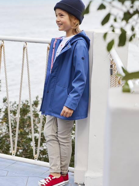 Elastische stoffen sneakers baby jongen marineblauw+rood - vertbaudet enfant 