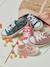 Stoffen decoratieve sneakers voor meisjes groene tropische print+rouge - vertbaudet enfant 