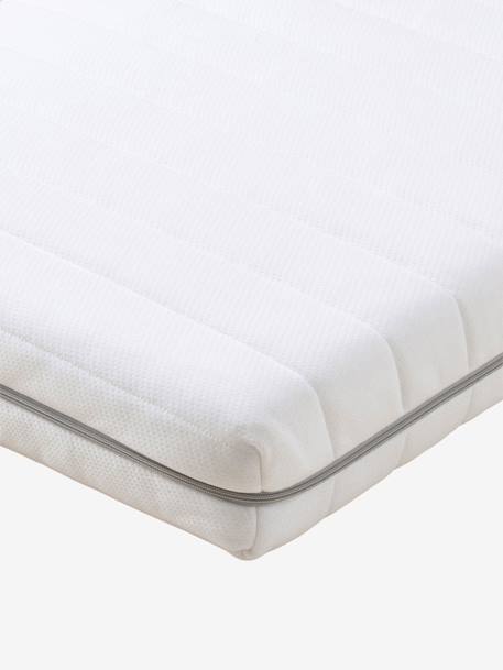 Matelas bébé anti-acariens à mémoire de forme blanc - vertbaudet enfant 