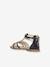 Sandales J SANDALE KARLY FILL BLACK PLATINIUM - vertbaudet enfant 