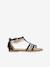 Sandales J SANDALE KARLY FILL BLACK PLATINIUM - vertbaudet enfant 