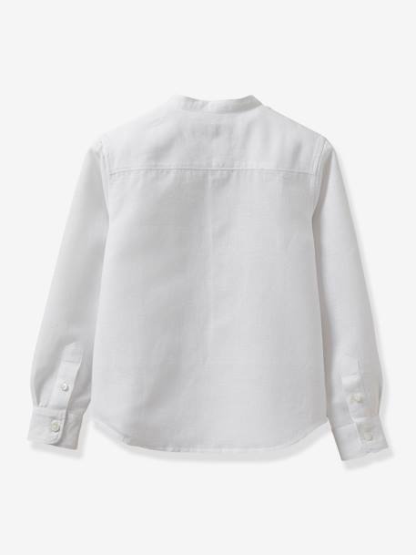 Chemise - Collection Fêtes et Mariages Blanc+Rayé bleu/blanc - vertbaudet enfant 