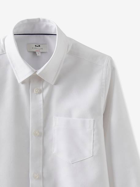 Chemise oxford garçon Blanc - vertbaudet enfant 