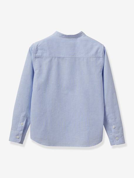 Hemd - Collectie Feesten en Huwelijken blauw-wit gestreept - vertbaudet enfant 