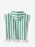 Personaliseerbare gestreepte baby-badponcho blauw+geel, gestreept+groen+roze - vertbaudet enfant 