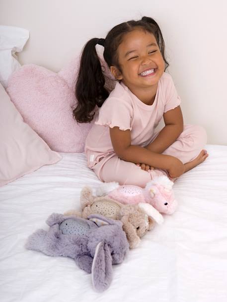 Veilleuse projecteur d'étoiles Dreams Buddies beige+BEIGE CLAIR UNI AVEC DECOR+rose pâle - vertbaudet enfant 