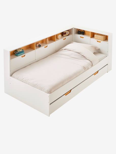 Lit enfant multi rangements TRÉSOR BLANC - vertbaudet enfant 