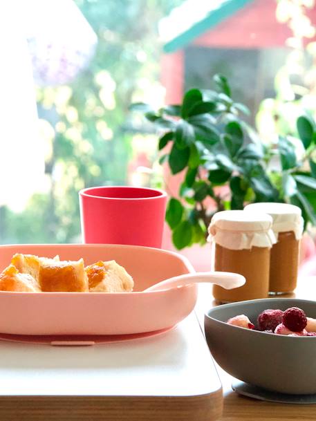 Bol en silicone avec ventouse GRIS - vertbaudet enfant 