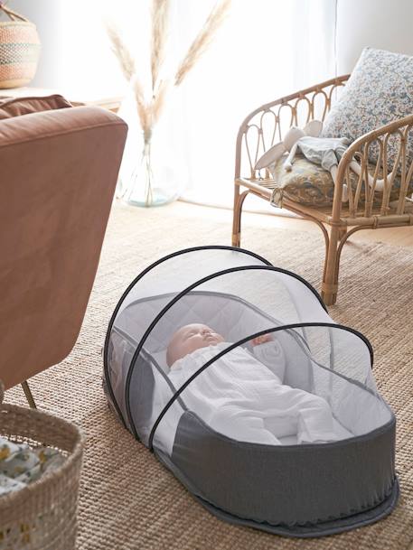 Couffin de voyage pliant gris chiné - vertbaudet enfant 