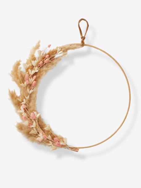 Couronne de fleurs séchées rose - vertbaudet enfant 
