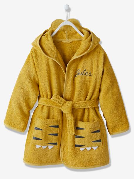 Peignoir de bain enfant Tigre ocre - vertbaudet enfant 