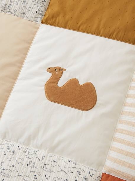 WILD SAHARA Oeko-Tex® gewatteerde vloermat / boxkleed ecru / zand - vertbaudet enfant 