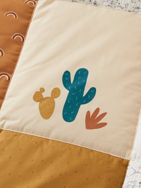 WILD SAHARA Oeko-Tex® gewatteerde vloermat / boxkleed ecru / zand - vertbaudet enfant 